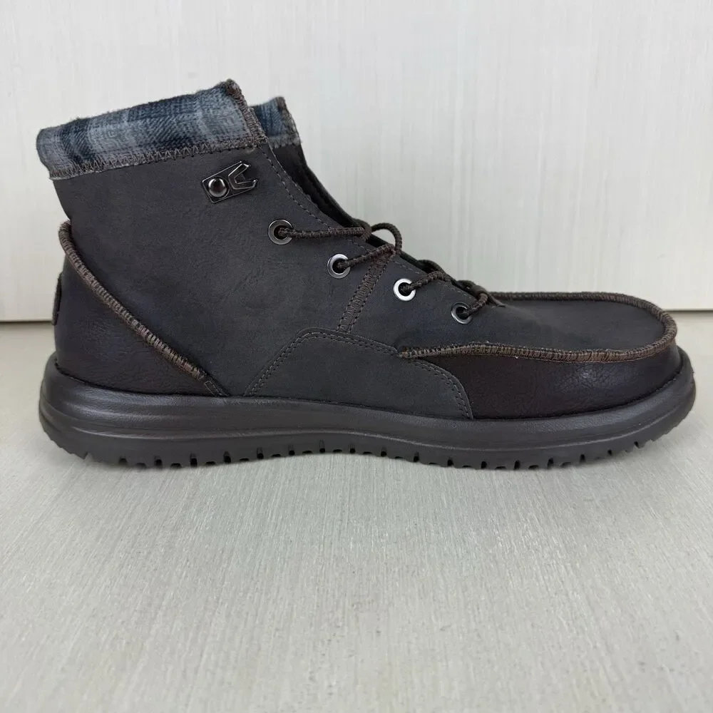 Hey Dude Bradley Classic Men's Size 10 Brown Slip On Boots Water Resistance - Picture 8 of 11